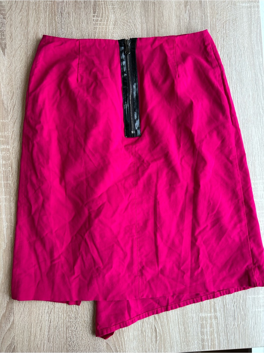 Red Valentino Fuchsia Ruffle Wrap Mini Skirt - Picture 4 of 6